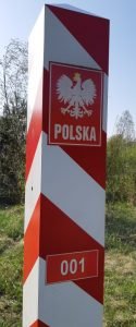 Kajakiem na trójstyk granic na Bugu Polska Ukraina Białoruś. Słupek 001 Włodawa - Poleska Dolina Bugu