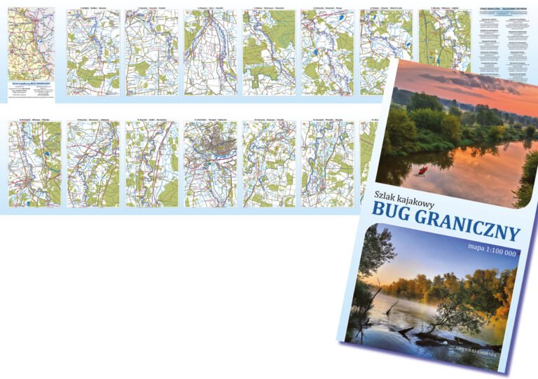 SZLAK KAJAKOWY BUG GRANICZNY, mapa szlaku Bug graniczny - kajakowa przygoda, Mapa szlaku po granicznym Bugu, mapa bug graniczny